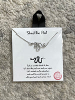 Shed The Past Snake Pendant Silver