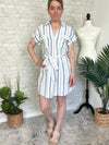Kathleen Striped Shirt Dress