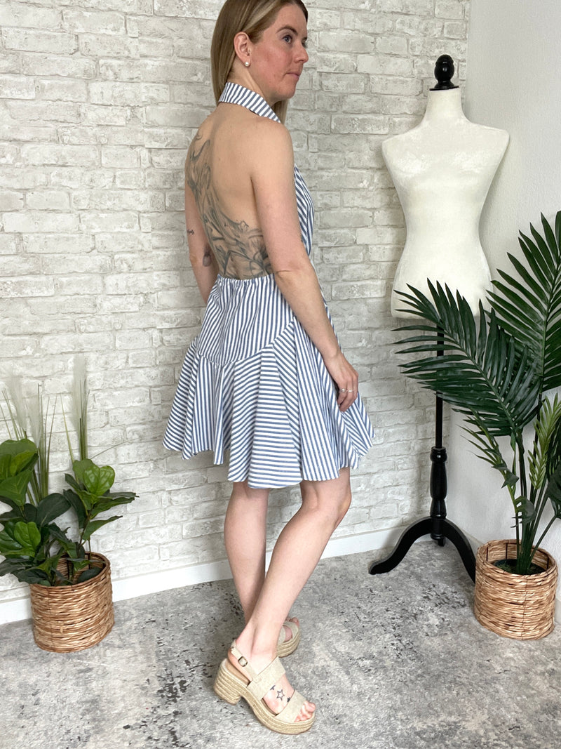Bellini Blue Stripe Dress