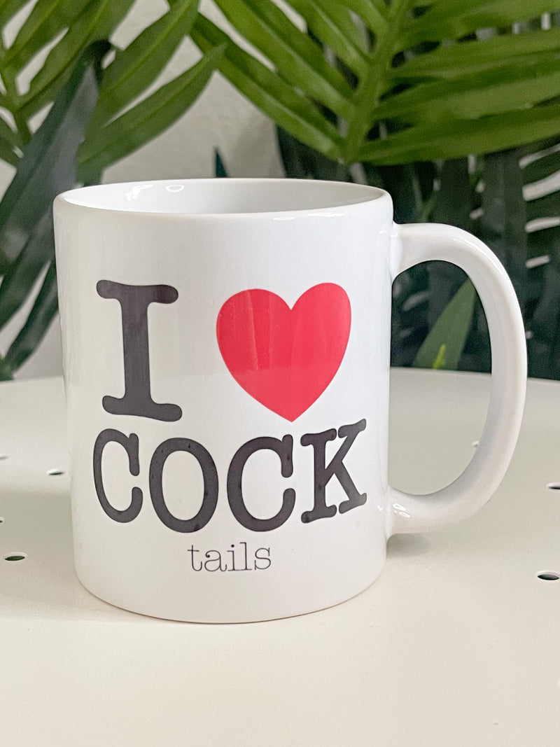 I Love COCK (tails) Mug