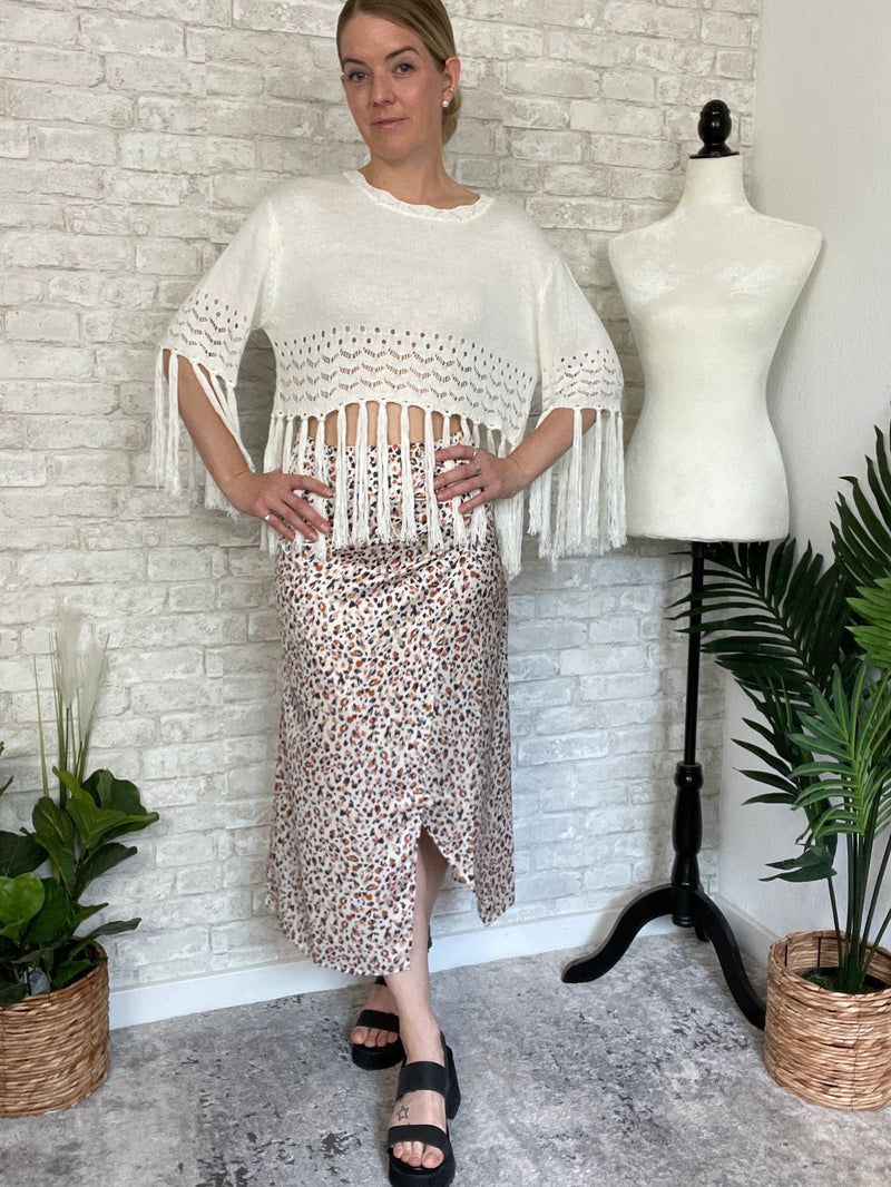 Josephine Tassel Top Cream