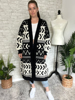 Jameson Black + White Cardigan Jacket