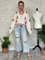 Cream Bauble Cherry Cardigan