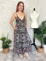 Halle Floral Cool Combo Jumpsuit
