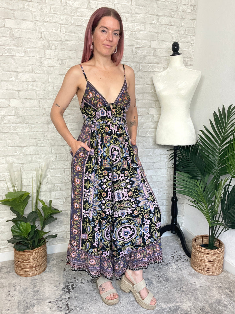 Halle Floral Cool Combo Jumpsuit
