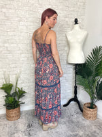 Mason Twist Maxi Blue/Ginger Floral Combo