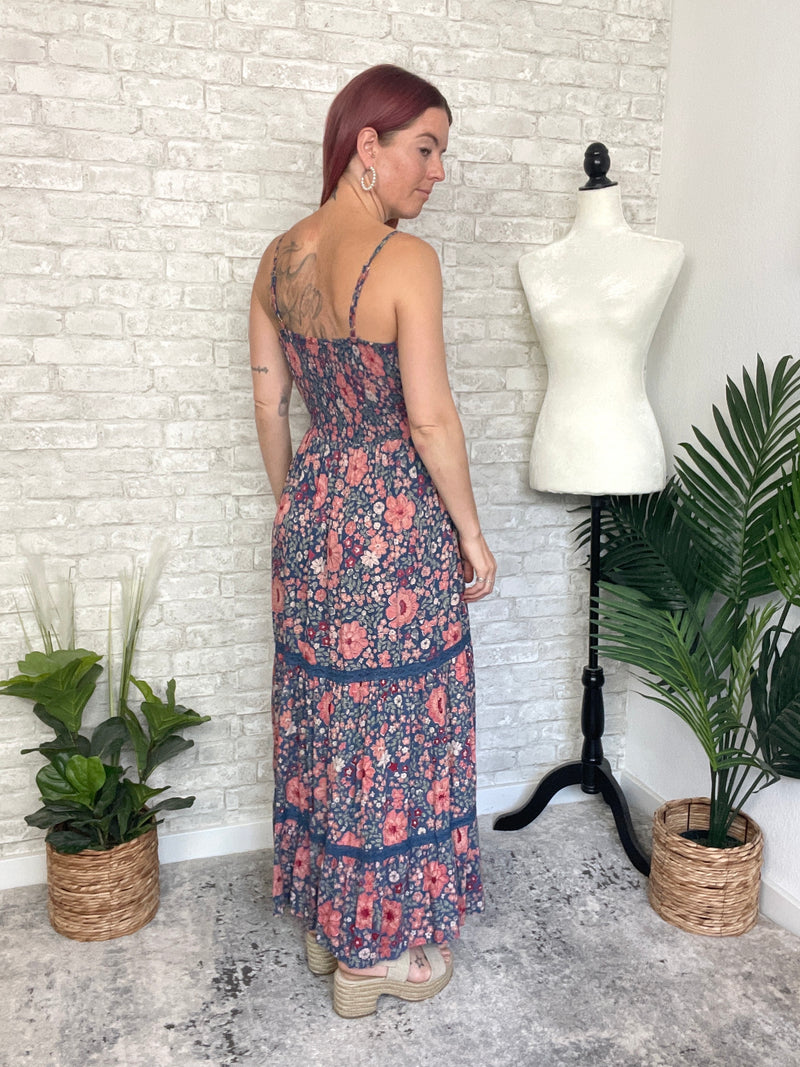 Mason Twist Maxi Blue/Ginger Floral Combo