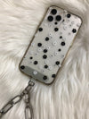 Cell Phone Simple Chain Strap Long Silver