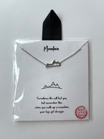 Mini Mountain Necklace Silver