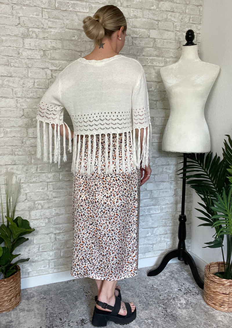 Josephine Tassel Top Cream
