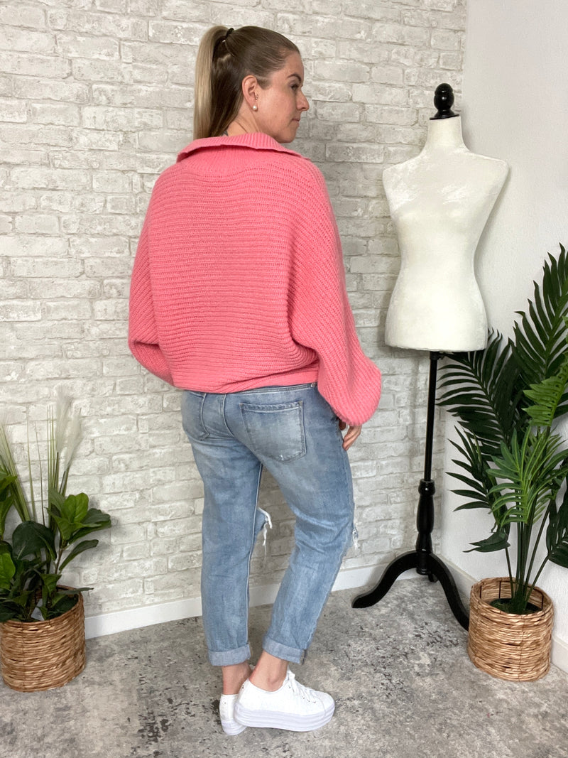 Langley Coral Sweater