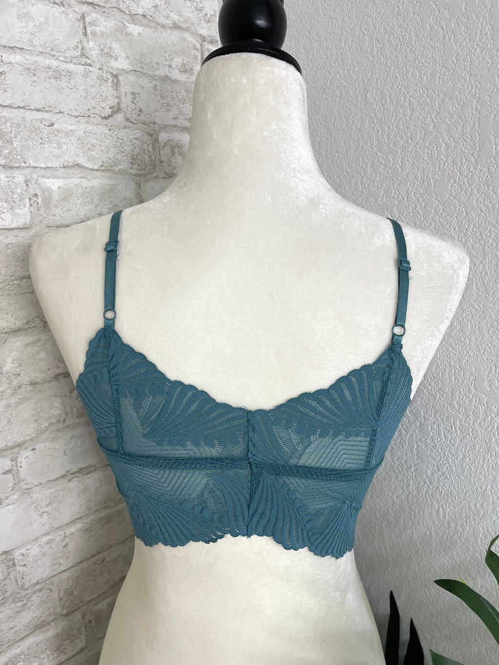 Butterfly Lace Bralette Teal