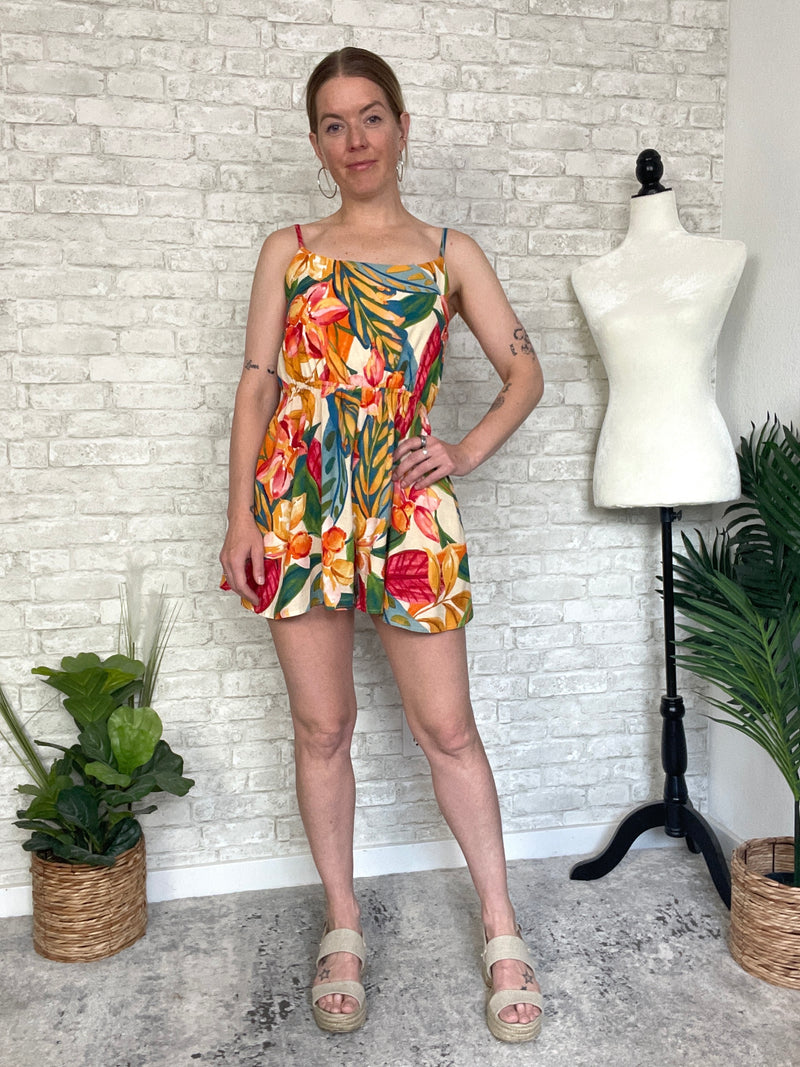 Mead Jungle Print Romper