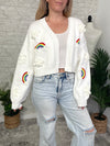 Over The Rainbow Cardigan White