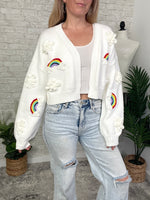Over The Rainbow Cardigan White