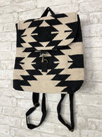 Black & Cream Aztec Backpack