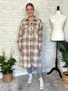 Cindy Plaid Shacket Long