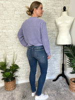 Lilac + Coral Floral Cardigan