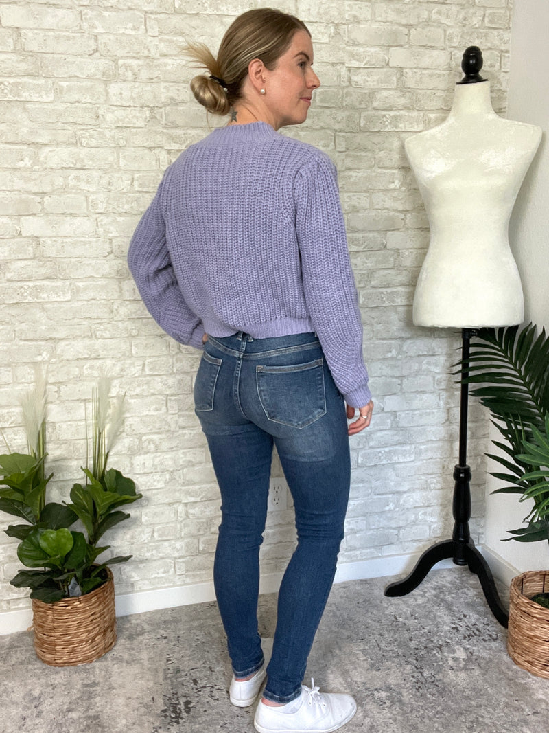 Lilac + Coral Floral Cardigan