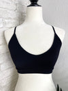Crochet Racerback Bralette Black