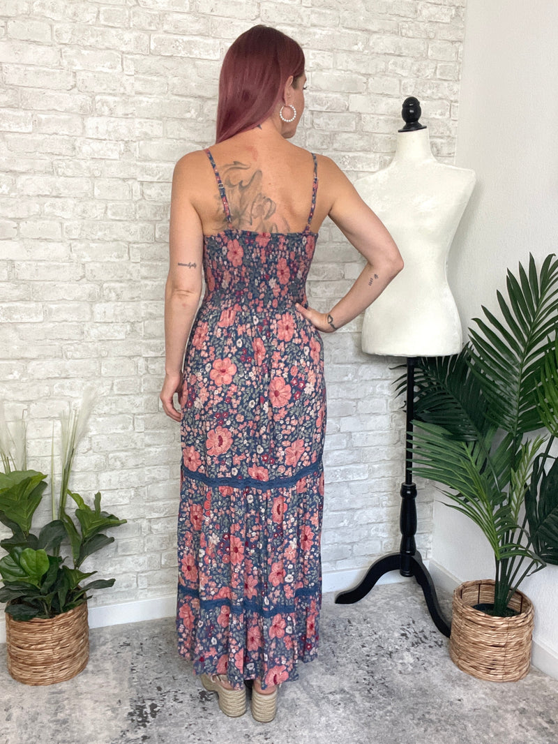 Mason Twist Maxi Blue/Ginger Floral Combo