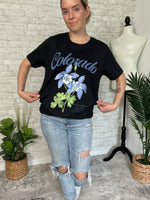 Colorado Columbine T-Shirt Black