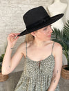 Noelle Wide Brim Hat Black