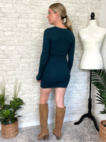 Tia Knit Dress Dark Teal