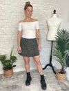 Tweed Floral Skort