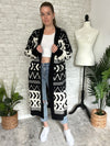 Jameson Black + White Cardigan Jacket