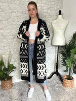 Jameson Black + White Cardigan Jacket