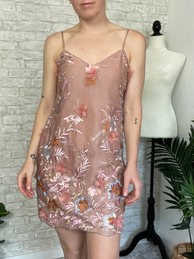 3D Golden Rose Dress