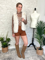 Rochelle Fuzzy Vest Cream