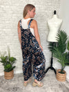 Daisy Navy Velvet Overall