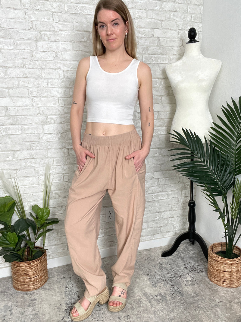 Shelly Lightweight Lounge Pant Tan