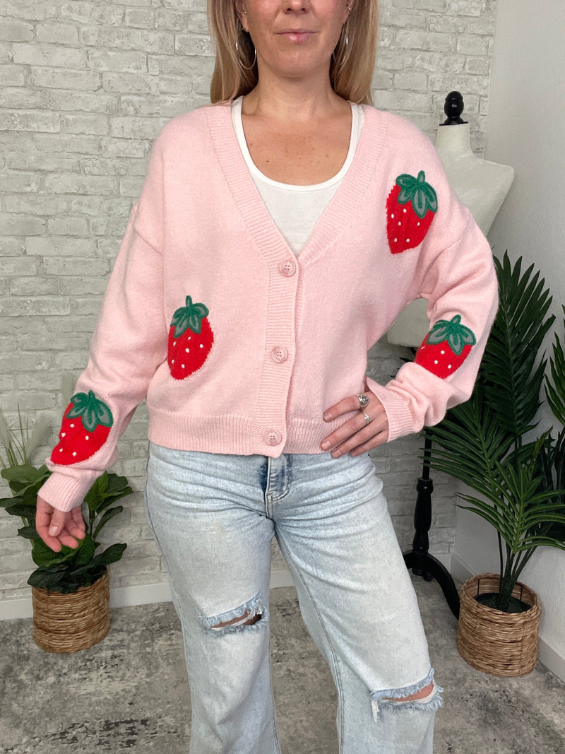Berry Cardigan Pink
