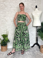 Vienne Green Skirt Set