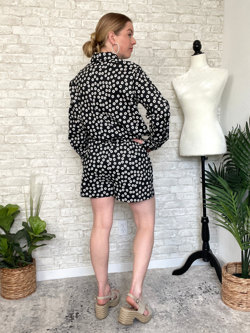 Turi Set Button Up Shorts