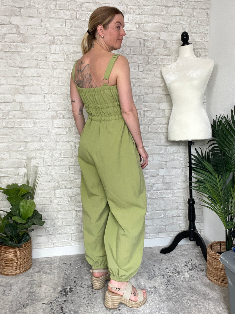 Quinn Pistachio Jumpsuit