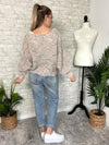 Rainbow Retro Swirl Knit Top