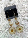 Pressed Flower Daisy Earring