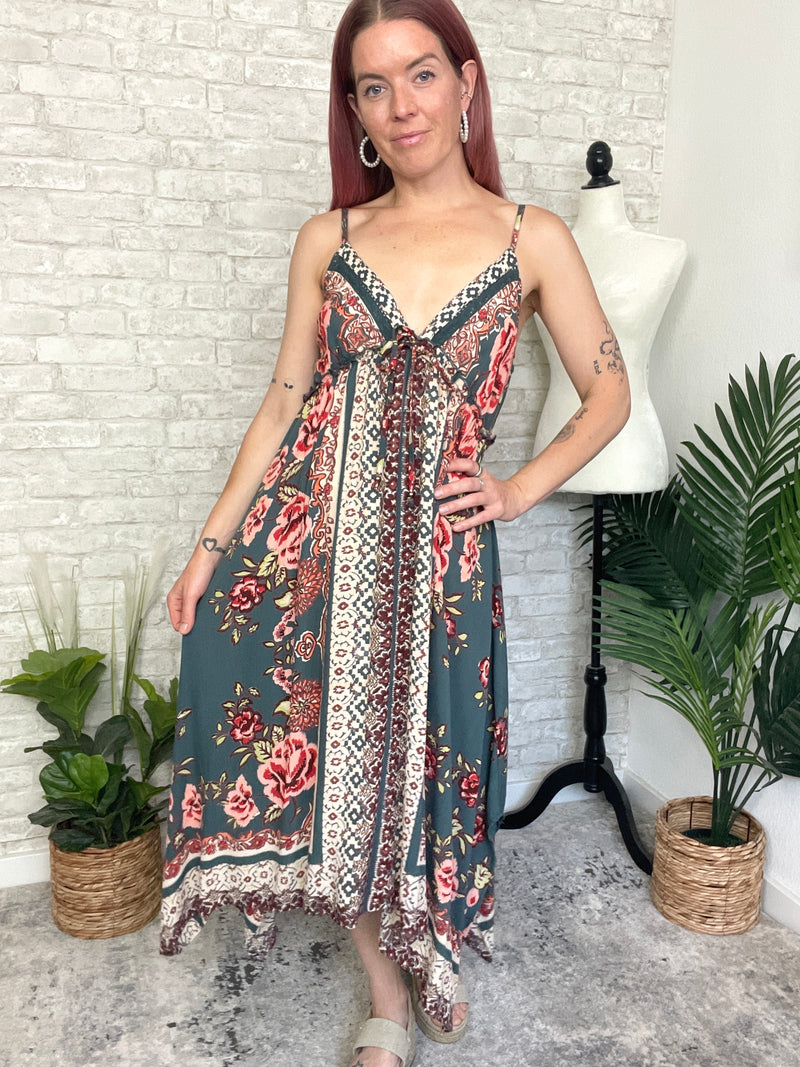 Penny Teal Hanky Dress