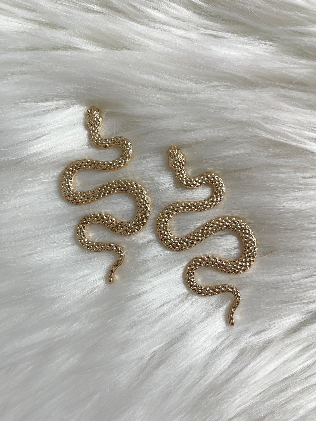 XL Gold Snake Studs