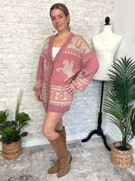 Holly Western Cardigan Pink