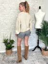 Rooster Doodle Colorful Knit Pullover