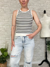 Darlene B+W Stripe Tank
