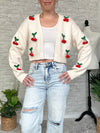 Cream Bauble Cherry Cardigan