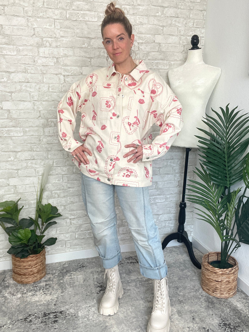 Lover Cream Denim Jacket