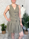 Cher Olive Uniform Dress