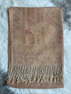 Shimmer Pashmina - Gold+Peach